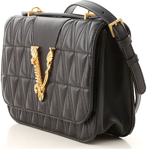 versace tasje zwart|Women's Versace Handbags .